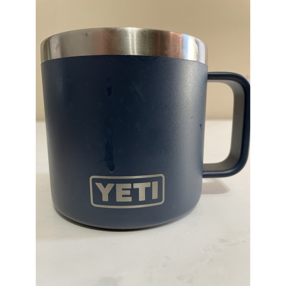 $35 RAMBLER® 14 OZ MUG Navy Blue YETI